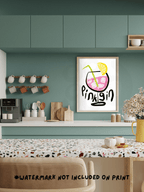 Pink gin Print