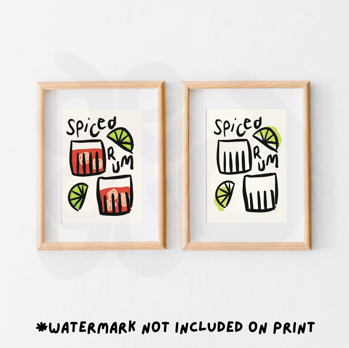 Spiced rum Print